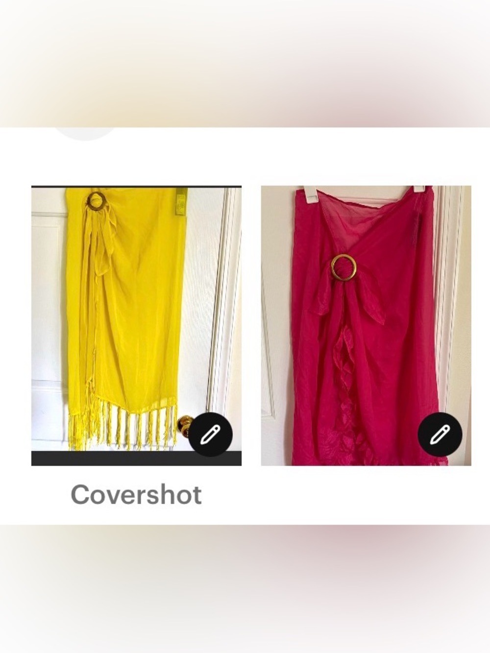 2 for $18 Two sargons pink& yellow  2 Cover swimsuit for women